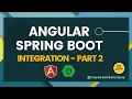 Spring Boot and Angular Integration - Part 2 Java Tech Solutions