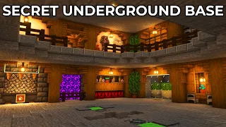 Minecraft ULTIMATE Secret Underground 2-Tier Base Tutorial