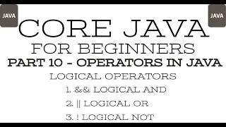 Part 10 - Core Java