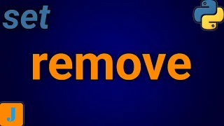 Python Set Remove