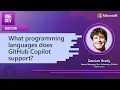 What programming languages does GitHub Copilot support