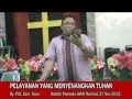 Pdt. Esra Alfred Soru : PELAYANAN YANG MENYENANGKAN TUHAN