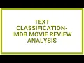 IMDB Movie Review Sentiment Analysis using Python NLP Project for Beginners
