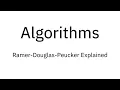 Algorithms Ramer-Douglas-Peucker Explained
