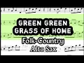 Download Lagu Green Green Grass of Home Alto Sax Sheet Music Backing Track Play Along Partitura