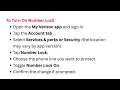 How To Turn Number Lock In The My Verizon App - Port Protection Toggle
