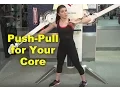 Push-Pull Variation for Core on Cable Cross Machine