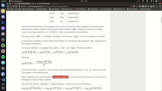 Frequency Analysis using Quadgram Statistics and Python The Code Book