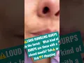LOUD BURPS close up in the forest Rumbling Deep Closed Mouth