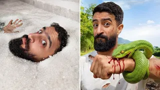 جربت لدغة الثعبان و سويت تجارب مجنونة 🤯🔥