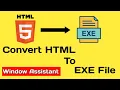How To Convert HTML File to EXE File Build A Software HTML