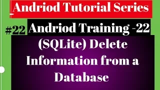 Android tutorial 2018 - 22