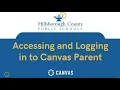 HCPS Canvas Tutorial Accessing and Logging into Canvas Parent