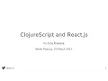 Using React js with ClojureScript