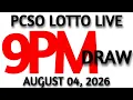 Lotto Result Today 9pm Draw August 04 2026 2026 Swertres Ez2 PCSO LIVE