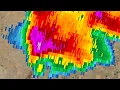 2019 Dora New Mexico Supercell Radar Loop