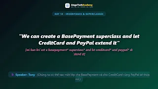 Day 10 - Inheritance Superclasses English for Software Engineers