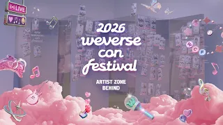 2026 Weverse Con Festival 'Artist Zone' Behind
