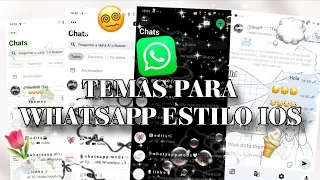 📱 TEMAS para WhatsApp estilo iPhone 🍎✨ | Android 2026