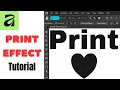 How To Make Anything Look PRINTED in Affinity