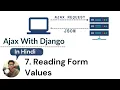 7 Reading values from form Django Ajax