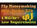 Runescape F2p Moneymaking 2016 Spider Silks