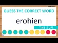 Scrambled Word Game Can You Unscramble These Words 7 Letters