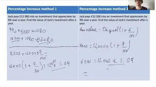 Multiplier percentage increase and decrease lesson 12