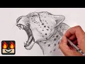 How To Draw a Leopard Sketch Tutorial