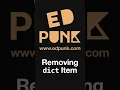 Day 76 How to Remove Key Value Pairs from a Dictionary in Python Dark Mode