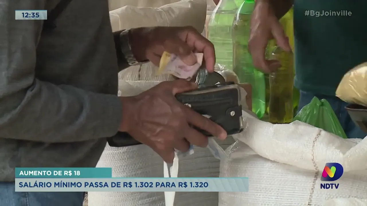 Aumento de R$ 18: salário mínimo passa de R$ 1.302 para R$ 1.320