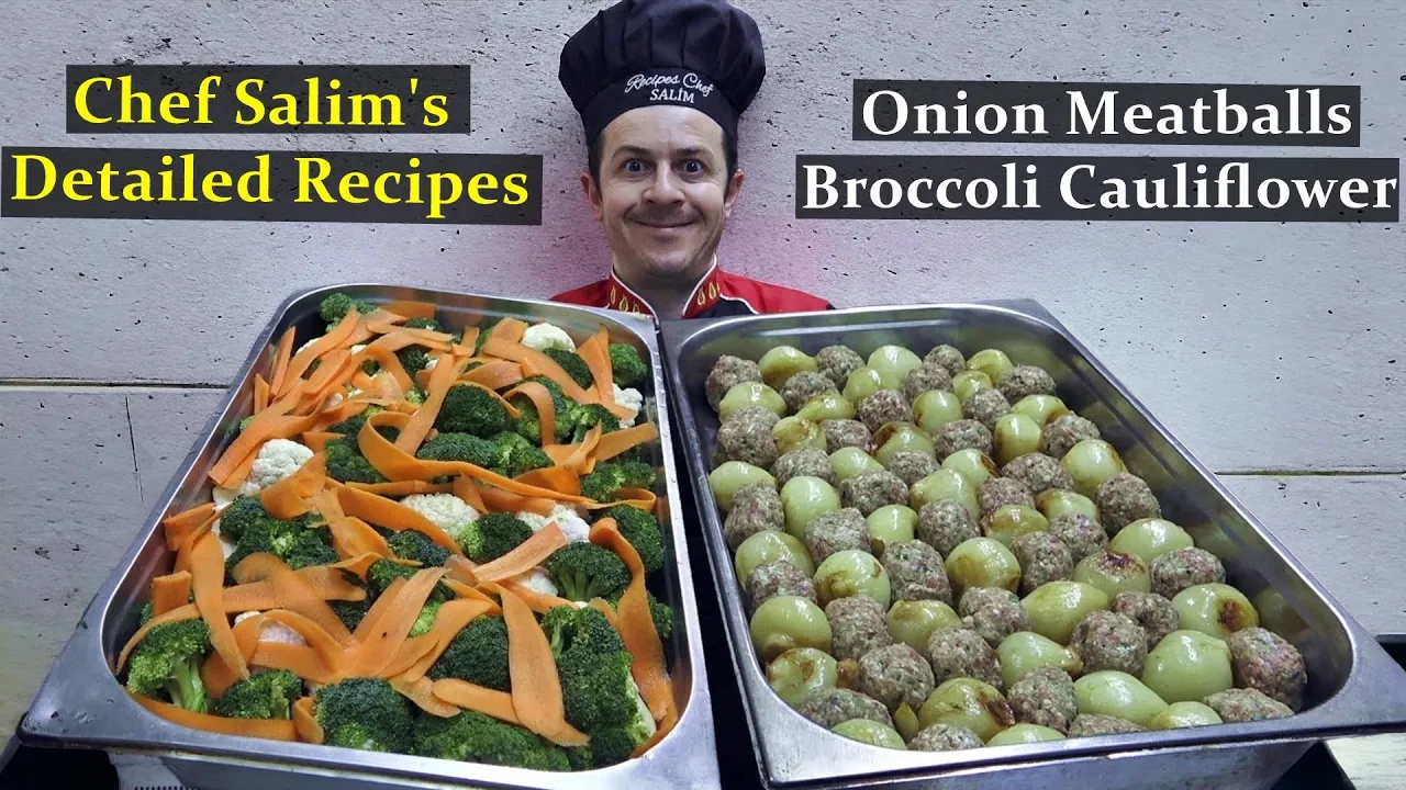 Onion Meatballs Recipe With Broccoli And Cauliflower
