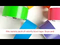 Craftzilla Colored Duct Tape - 6Color Variety Pack