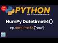 Datetime in NumPy Data Science