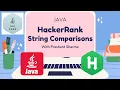 HackerRank Java String Comparisons Certification Gold Badge