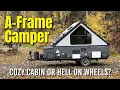 Living with an A-Frame Camper - Full Review Tour Ownership Tips