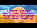 Use Case for Audit Templates Capture Tracking Numbers on Warehouse App during Sales Order Shipping