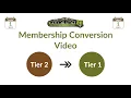 Member Conversion - Tier 2 to Tier 1 Membership