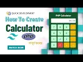 how to build php calculator using tailwind css bangla tutorial PHP Project-01