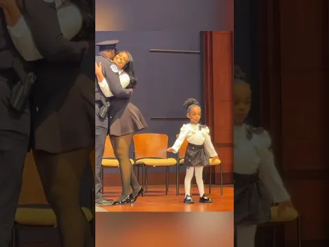 Little Girl Steals the Show at Police Graduation 😂❤️ #police