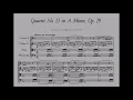 Franz Schubert - String Quartet No.13, D 804 "Rosamunde" (with score)