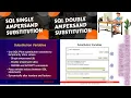 Substitution Variable