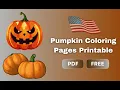 Pumpkin Coloring Pages Printable PDF Free Download