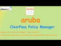Deploying Aruba ClearPass Policy Manager in VMware Workstation Aruba CPPM in VMware Workstation