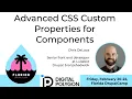 Advanced CSS Custom Properties for Components