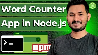 Build a Word Counter CLI App in Node js Node js Fundamentals Course S4 Ep 20