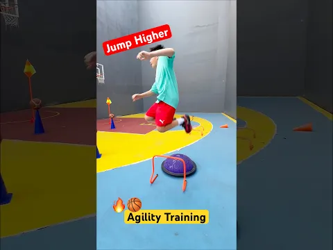 Agility Training to improve speed and jump height 🌟 Did I make it?? #shorts #speedandagility #ninja