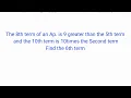 Word Problem on Arithmetic Progression Sequence