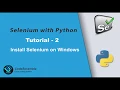 How to install Selenium Webdriver on Windows
