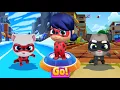 Download Lagu Talking Tom Hero Dash Final Boss - Cat Noir Tom vs Ladybug Angela - Miraculous Chase